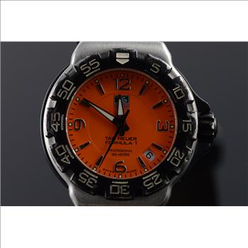 34mm Rare Orange TAG Heuer Formula 1 Quartz Professional 200m WAC1213 Watch - Men's