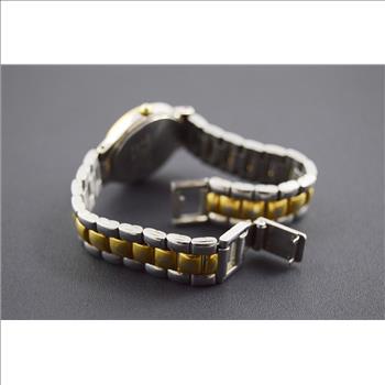 36g Exactly Switzerland 19.6 mm Watch Face Two-Tone Hinged Link 2.25