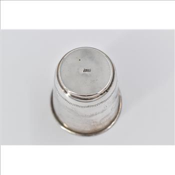 800 Silver Leaf Berry Engraved Vine Baby Cup Monogrammable