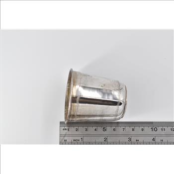 800 Silver Leaf Berry Engraved Vine Baby Cup Monogrammable