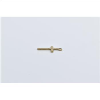 8K Cross Christian Faith Symbol Religious Yellow Gold Charm/Pendant