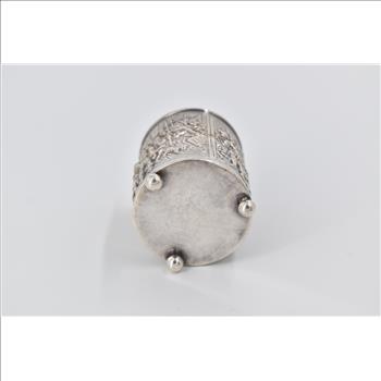 900 Silver 1924-1943 Holland Ornate Repousse Footed Cup