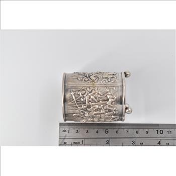 900 Silver 1924-1943 Holland Ornate Repousse Footed Cup