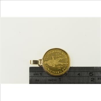 9K 1990 Netherlands Golden Ducat Coin Yellow Gold Charm/Pendant