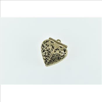 9K 3D Articulated Heart Engagement Ring Proposal Yellow Gold Charm/Pendant
