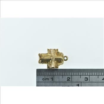 9K 3D Westminster Abbey London England Yellow Gold Charm/Pendant