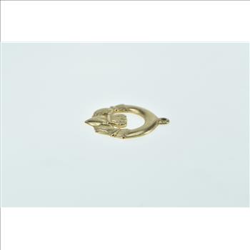 9K Claddagh Traditional Celtic Loyalty Symbol Yellow Gold Charm/Pendant