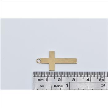 9K Cross Vintage Christian Faith Symbol Jesus Yellow Gold Charm/Pendant