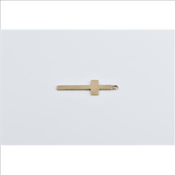 9K Cross Vintage Christian Faith Symbol Jesus Yellow Gold Charm/Pendant