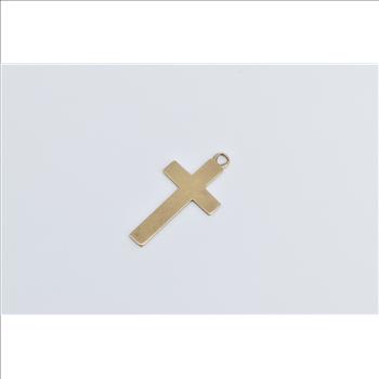 9K Cross Vintage Christian Faith Symbol Jesus Yellow Gold Charm/Pendant