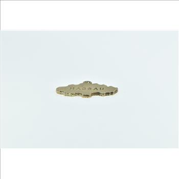 9K Nassau Bahamas Tropical Island Travel Yellow Gold Charm/Pendant