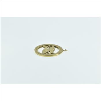 9K Pisces Zodiac Sign Astrology Star Symbol Yellow Gold Charm/Pendant