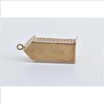 9K Royal Kings Queens Guard 3D Articulated Stand Yellow Gold Charm/Pendant