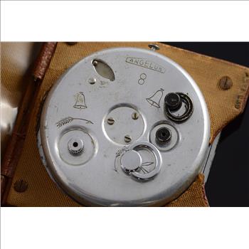 Base Metal Vintage H. H. & W. Mechanical Travel Alarm Clock