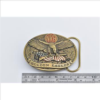 Bronze NRA Golden Eagles National Rifle Association Belt Buckle