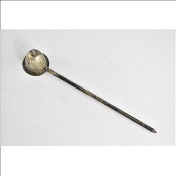 Coin Silver Antique Candle Snuffer 9.75