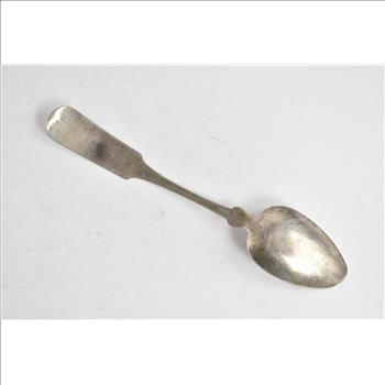Coin Silver FSB & Co Danbury Fiddle Pattern Monogram Spoon