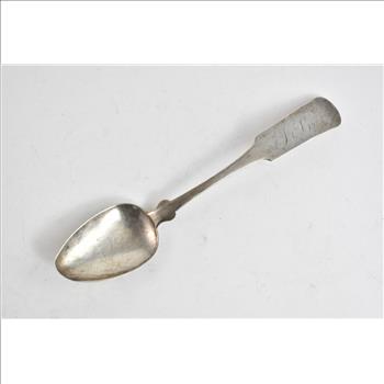 Coin Silver FSB & Co Danbury Fiddle Pattern Monogram Spoon
