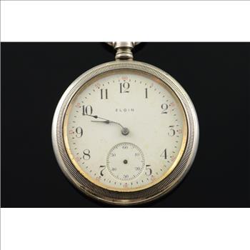 Elgin 1906 52mm Case 15 Jewel 16s Grade Grade 313 Pocket Watch NO RESERVE