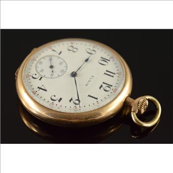 Elgin 1917 44mm Case 17 Jewel 12s Grade 345 Pocket Watch