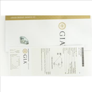 GIA 0.39 Ct Princess Cut F Color SI2 Clarity Diamond