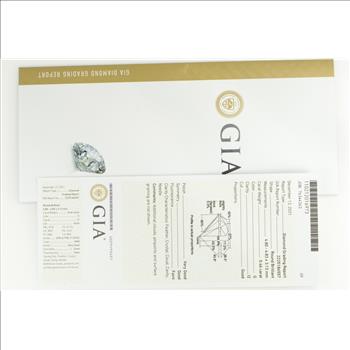 GIA 0.46 Ct Round Brilliant Cut Diamond G Color, I2 Clarity