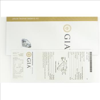 GIA 0.60 Ct Round Brilliant Cut E Color, SI1 Clarity Diamond