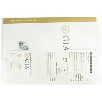 GIA 1.28 Emerald Cut J Color VS1 Clarity Diamond