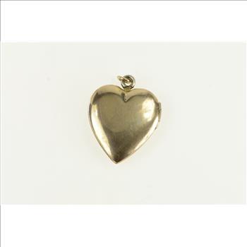 Gold Filled 1950's Engraved Heart Photo Locket Pendant