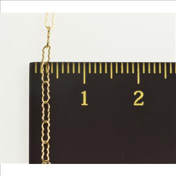 Gold Filled 1.9mm Scalloped Link Fancy Loose Chain Necklace 20.25