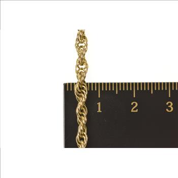 Gold Filled 3.6mm Thick Fancy Retro Rope Twist Chain Necklace 24.5
