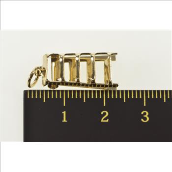 Gold Filled 3D Ladder Articulated Folding Construction Tool Charm/Pendant