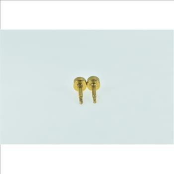 Gold Filled 4.1mm Vintage Round Domed Dot Stud Earrings