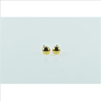 Gold Filled 4.1mm Vintage Round Domed Dot Stud Earrings