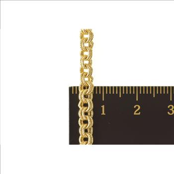 Gold Filled 4.3mm Retro Fancy Doubled Rolo Chain Link Necklace 27.25