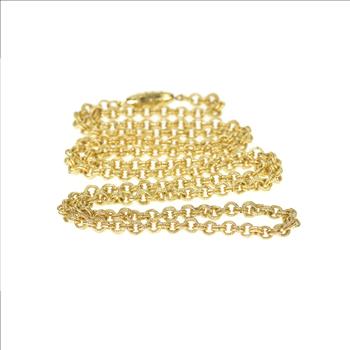 Gold Filled 4.3mm Retro Fancy Doubled Rolo Chain Link Necklace 27.25