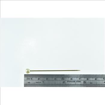 Gold Filled 6.3mm Pearl Victorian Wedding Boutonnière Stick Pin