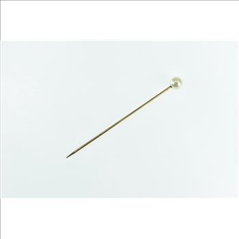 Gold Filled 6.3mm Pearl Victorian Wedding Boutonnière Stick Pin
