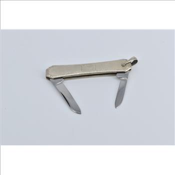 Gold Filled Art Deco Pinstripe Pocket Utility Knife