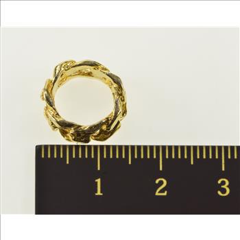 Gold Filled Curb Chain Spacer Slide Ring Charm/Pendant