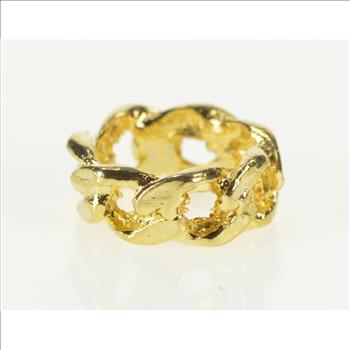Gold Filled Curb Chain Spacer Slide Ring Charm/Pendant