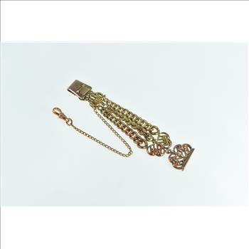 Gold Filled Elaborate Chain Pocket Watch Chain Fob