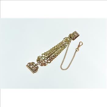 Gold Filled Elaborate Chain Pocket Watch Chain Fob
