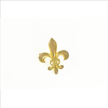 Gold Filled Fleur De Lis Symbol Purity Watch Hanger Pin/Brooch