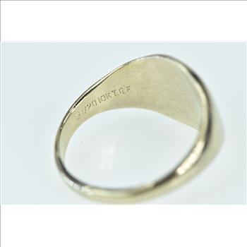 Gold Filled P Cursive Monogram Letter Initial Name Ring, Size 3.75