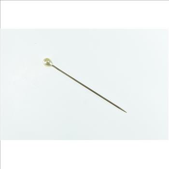 Gold Filled Pearl Victorian Wedding Corsage Boutonnière Stick Pin