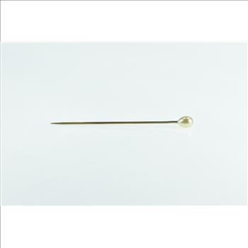 Gold Filled Pearl Victorian Wedding Corsage Boutonnière Stick Pin