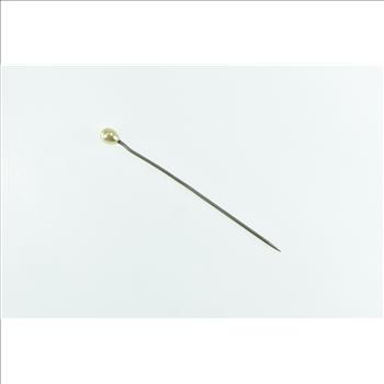 Gold Filled Pearl Wedding Victorian Boutonnière Stick Pin