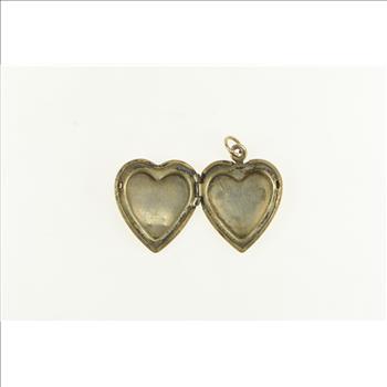 Gold Filled Puffy Engravable Heart Locket Pendant