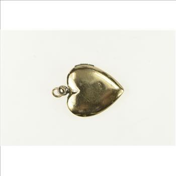 Gold Filled Puffy Engravable Heart Locket Pendant